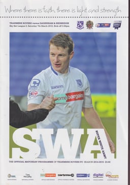 Tranmere Rovers v Dagenham and Redbridge Match Programme 2015-03-07